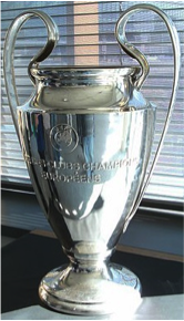 Champions League trophy. (Photo from Wikimedia Commons)